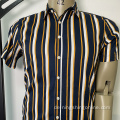 Stripe Herren Baumwolle Full Casual Shirt